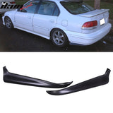 Fits 96-98 Civic 2Dr/Front T-R PP Bumper Lip + 2PC Rear Lip Spats