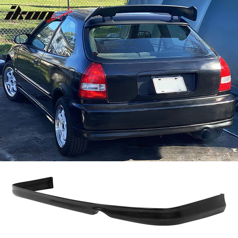 Fits 96-98 Honda Civic 2Dr/SIR Front + Rear Bumper Lip