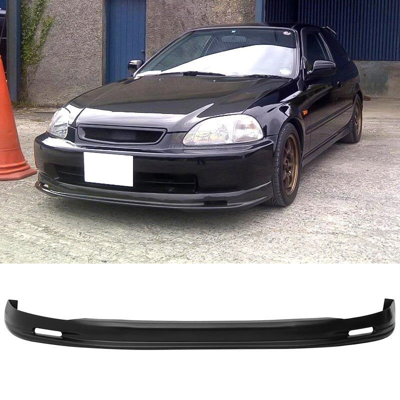 Fits 96-98 Honda Civic 2Dr/Mugen Front + Rear Bumper Lip