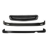 Fits 96-98 Civic 2Dr/Mugen Front Rear Bumper Lip + TR Front Grille