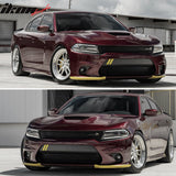 Fits 15-23 Charger Color SRT8 PP Front Bumper + Fog Cover + Foglight