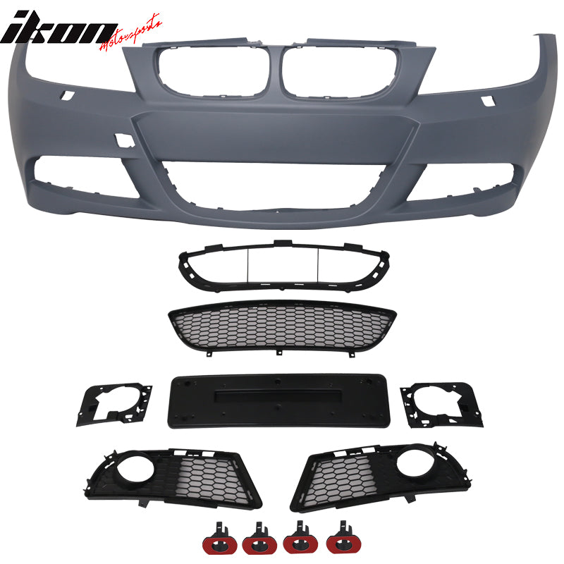 2009-2011 BMW E90 LCI M-T Msport Front Bumper Cover Fog Lights Pair PP