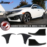 Special Deal Fits 16-18 Civic Coupe HFP PP Front + PU Rear Bumper Lip