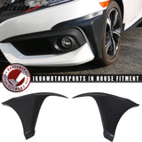 Special Deal Fits 16-18 Civic Coupe HFP PP Front + PU Rear Bumper Lip