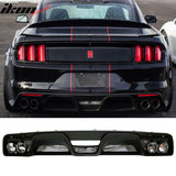 2015-2017 Ford Mustang Front Bumper Rear Diffuser & Dual Trunk Spoiler
