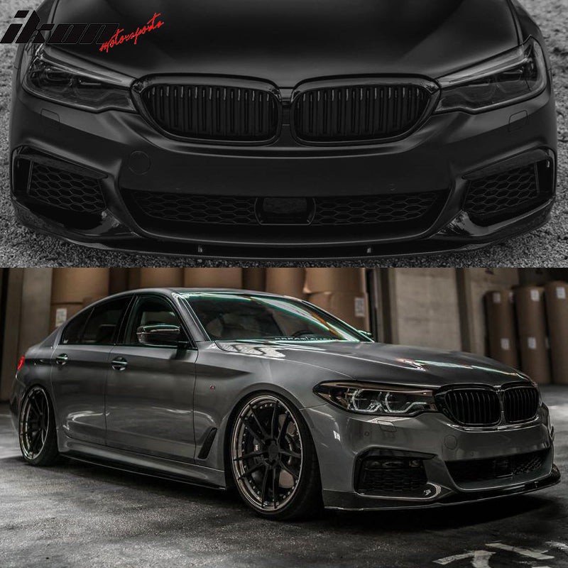 2017-2020 BMW G30 MP Style Front Lip & Side Sill & Type2 Diffuser