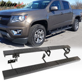 Fits 15-18 Chevy Colorado GMC Canyon 76" Running Boards Black