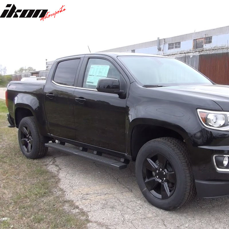 Fits 15-18 Chevy Colorado GMC Canyon 76" Running Boards Black