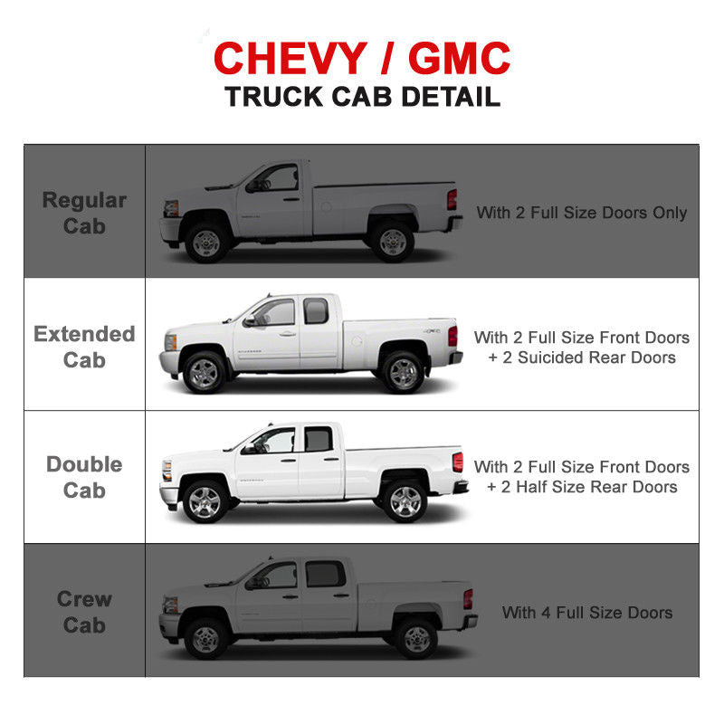 2019-2022 Chevy Silverado Sierra Double Cab 6in SS Side Step Nerf Bars