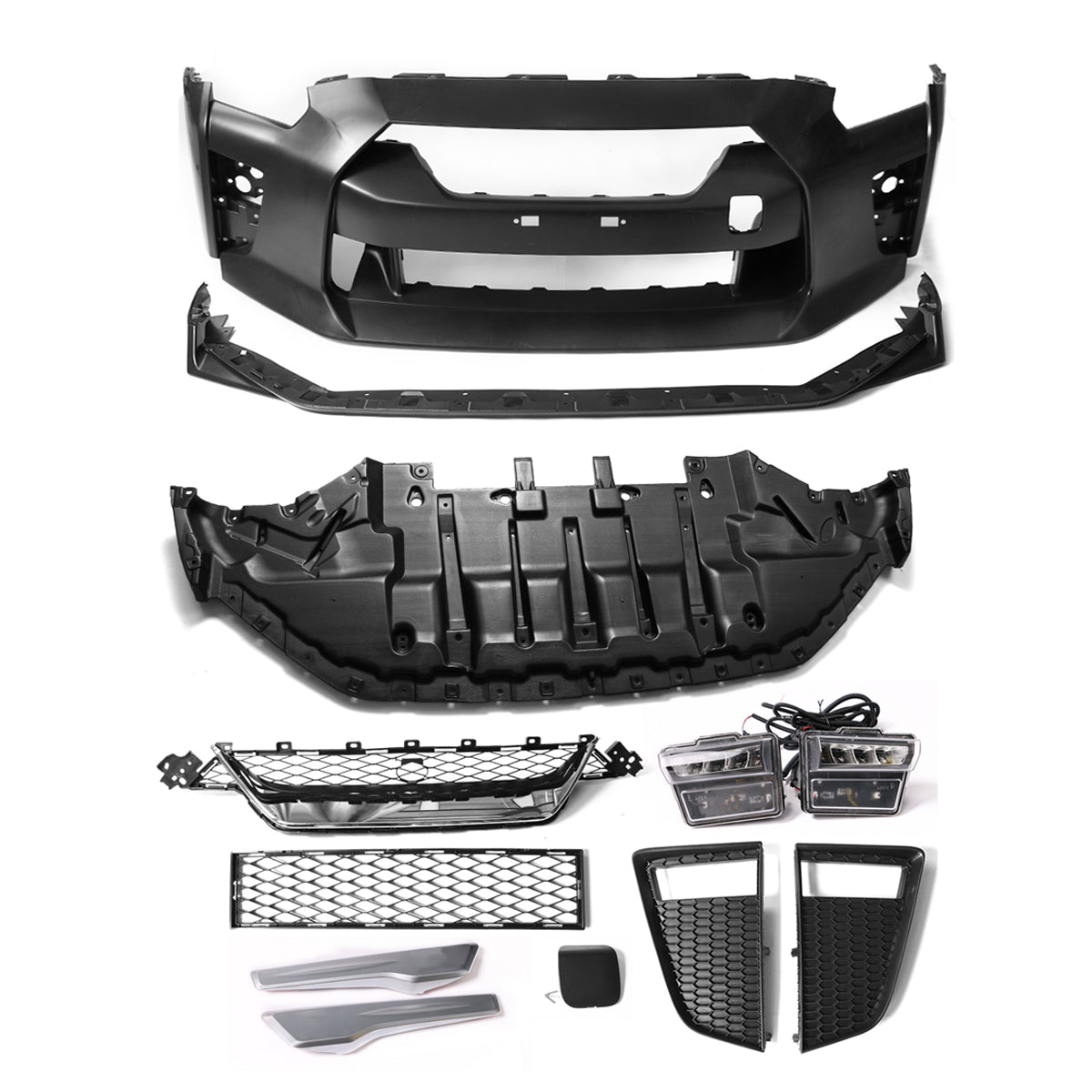2009-2024 Nissan R35 GTR Front & Rear Bumper & Hood Cover & Side Skirt