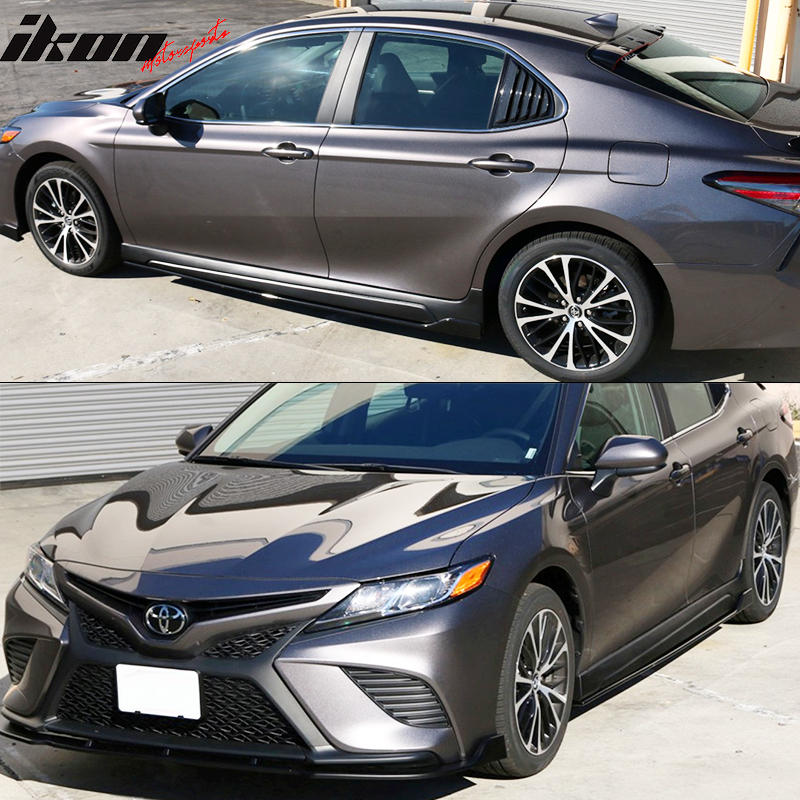 2018-2024 Toyota Camry IKON Matte Side Skirts & Rocker Panel