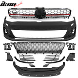 2015-2017 Golf 7 MK7 GTI Type Front Bumper + Grill Logo Badge Base