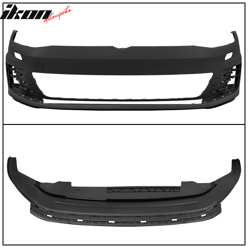2015-2017 Golf 7 MK7 GTI Type Front Bumper + Grill Logo Badge Base