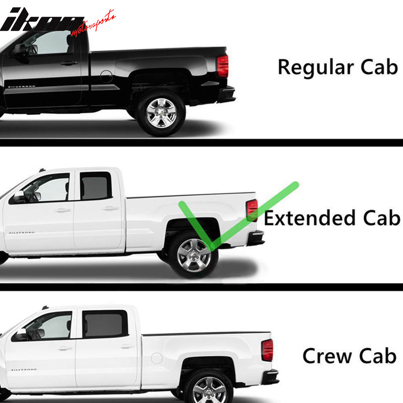 Fits 07-18 GMC Sierra 1500 Textured 69in Side Step Running Board