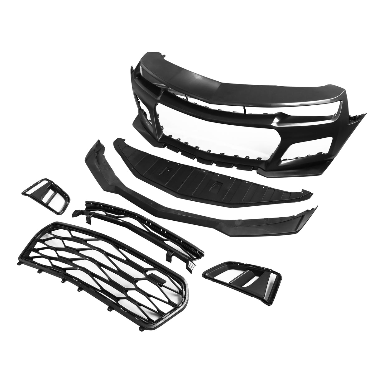 Front Bumper Cover for Chevy Camaro 2014-2015 ZL1 Style with DRL Fog Light