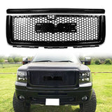 2007-2013 GMC Sierra 1500 Denali Mesh Front Hood Molding Grille ABS