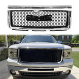 2007-2013 GMC Sierra 1500 Denali Mesh Front Hood Molding Grille ABS
