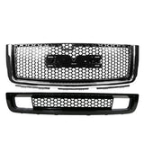 2007-2013 GMC Sierra 1500 Denali Upper Grille Lower Bumper Grille ABS