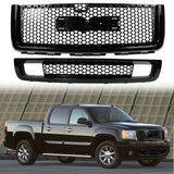 2007-2013 GMC Sierra 1500 Denali Upper Grille Lower Bumper Grille ABS