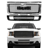 2007-2013 GMC Sierra 1500 Denali Hood Molding Upper Lower Grille ABS