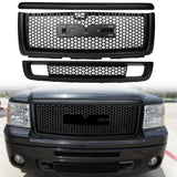 2007-2013 GMC Sierra 1500 Denali Hood Molding Upper Lower Grille ABS