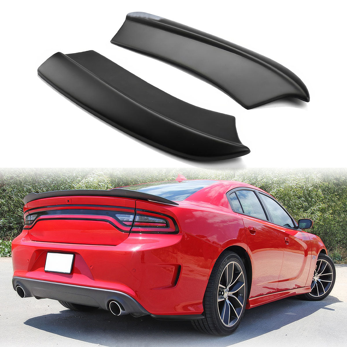 Rear Diffuser + Side Aprons for Dodge Charger 2015-2023 Quad Exhaust PP