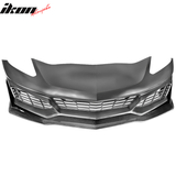 2014-2019 Chevy Corvette C7 ZR1 Style Black Front Bumper + CF Splitter