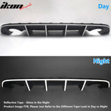 2012-2014 Dodge Charger OE Style Rear Diffuser + Reflective Tape