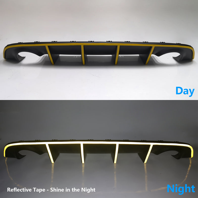 2015-2023 Dodge Charger SRT Rear Diffuser with Reflective Tape PP