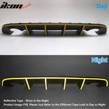 2012-2014 Dodge Charger OE Style Rear Diffuser + Reflective Tape
