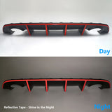 2015-2023 Dodge Charger SRT Rear Diffuser with Reflective Tape PP