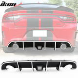 2015-2023 Dodge Charger Rear Diffuser w/ LED Lamp & Reflective Tape PP