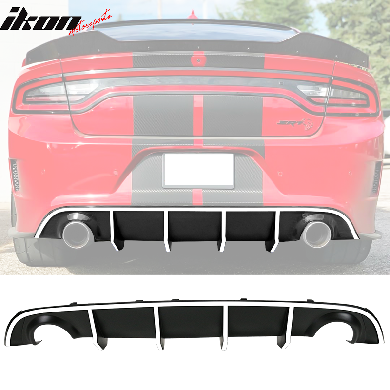 2015-2023 Dodge Charger SRT V2 Rear Diffuser with Reflective Tape PP