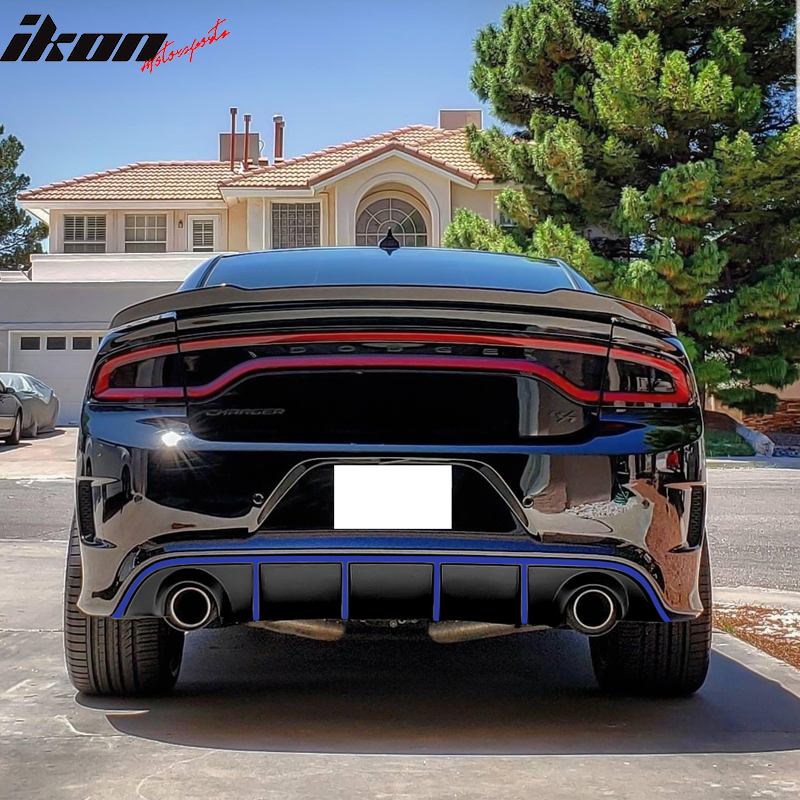 2015-2023 Dodge Charger SRT V3 Rear Diffuser with Reflective Tape PP