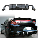2015-2023 Dodge Charger SRT V3 Rear Diffuser with Reflective Tape PP