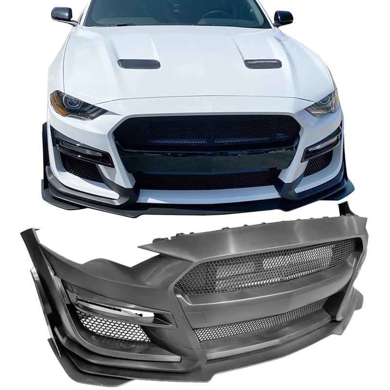 2018-2023 Mustang GT500 Style Painted Front Bumper Cover Conversion