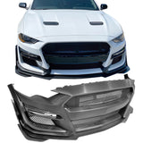 2018-2023 Mustang GT500 Style Painted Front Bumper Cover Conversion