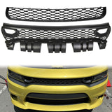 2015-2023 Dodge Charger Upper & Lower Car Grilles w/ Air Ducts 2PC PP