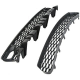 2015-2023 Dodge Charger Upper & Lower Car Grilles w/ Air Ducts 2PC PP