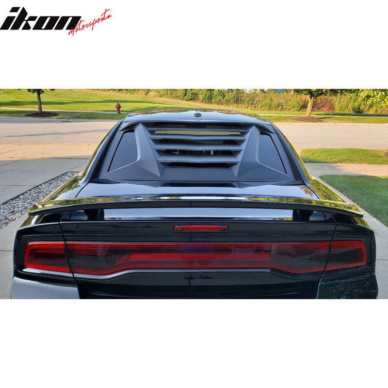 2011-2023 Dodge Charger Unpainted Rear Window Louver Side Vent ABS PP