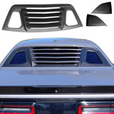 2008-2023 Dodge Challenger Unpainted Rear Window Louver Side Vent ABS