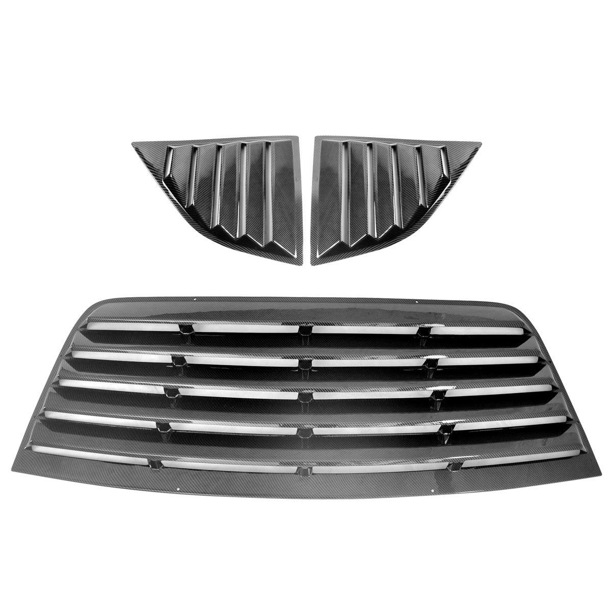 2008-2023 Dodge Challenger XE Stytle CFL Rear Side Window Louver Vent