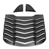 2015-2023 Ford Mustang Coupe Matte Black Rear Side Window Louver ABS