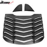 2015-2023 Ford Mustang Coupe Matte Black Rear Side Window Louver ABS