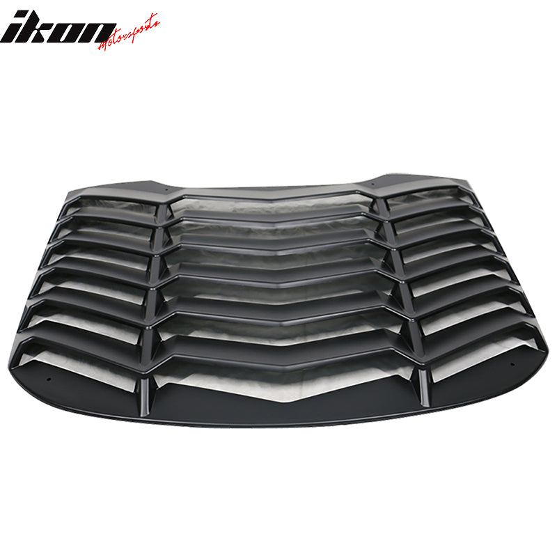 2015-2023 Ford Mustang Coupe Matte Black Rear Side Window Louver ABS