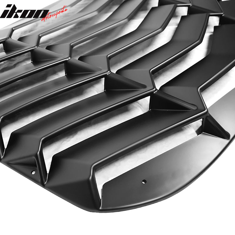 2015-2023 Ford Mustang Coupe Matte Black Rear Side Window Louver ABS