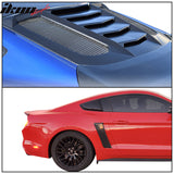 2015-2023 Ford Mustang Coupe Matte Black Rear Side Window Louver ABS