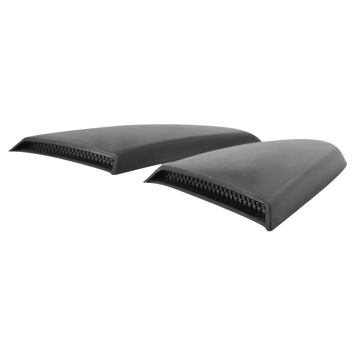 2015-2023 Ford Mustang V Style Matte Black Rear Side Window Louver ABS