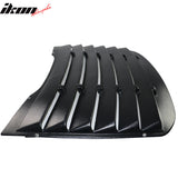 2015-2023 Ford Mustang V Style Matte Black Rear Side Window Louver ABS