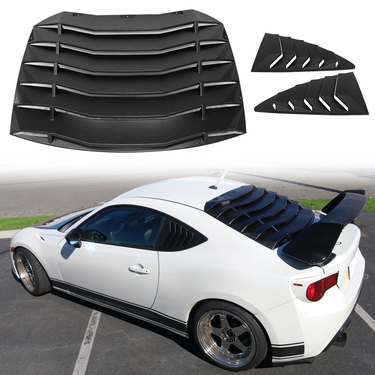 2013-2020 Scion FRS Subaru BRZ Toyota 86 Window Louver Quarter Scoop